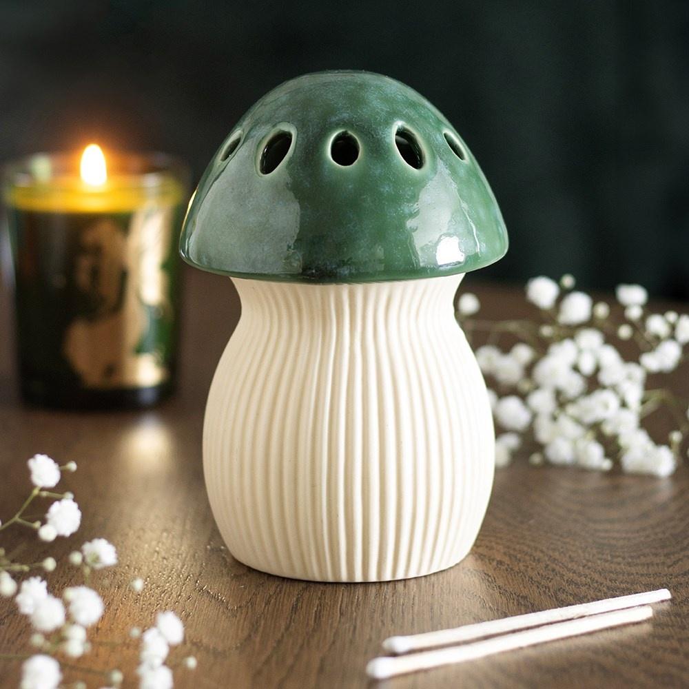 Something Different - Green Mushroom Oil burner - Multicolours